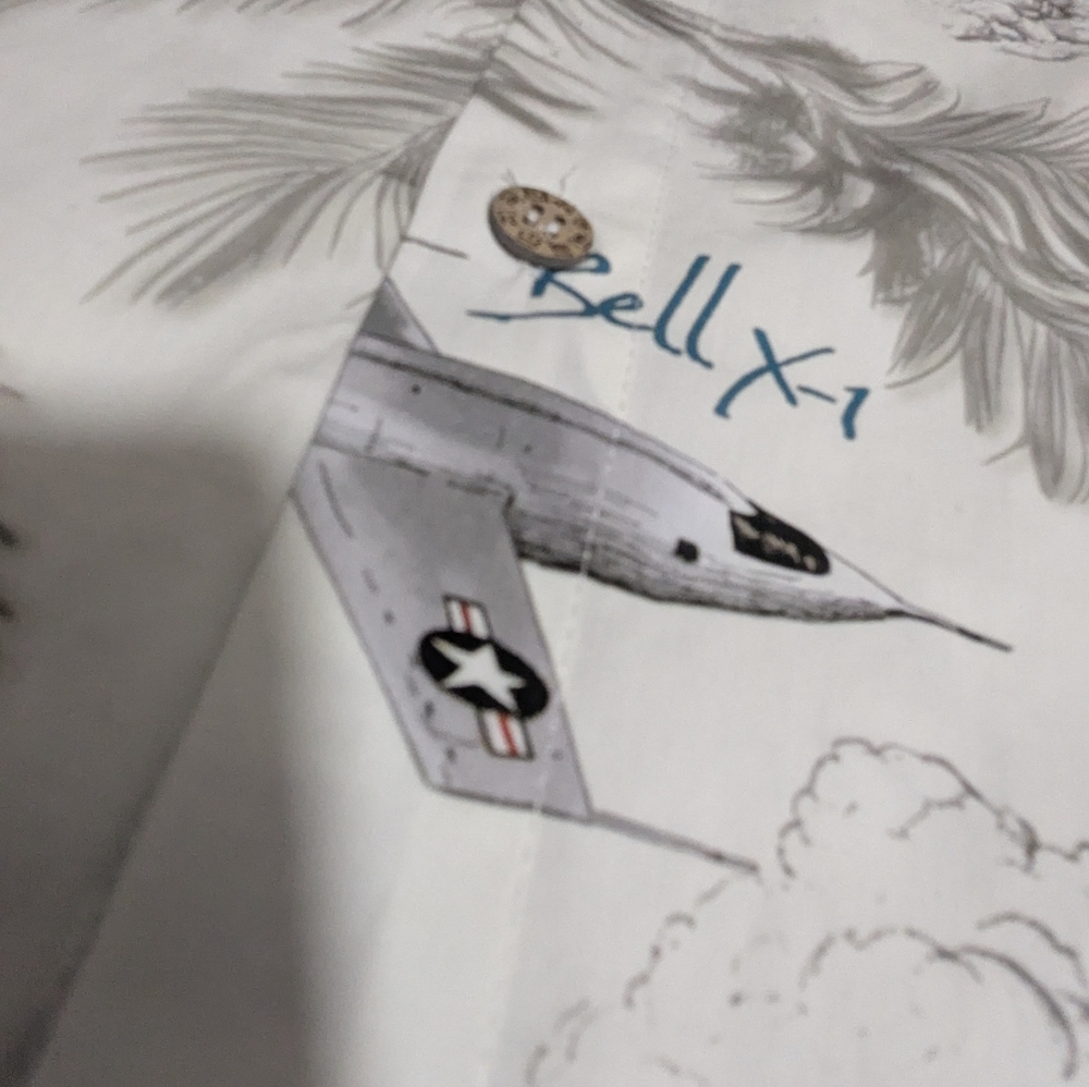 Cape Kennedy Clothing X-Planes Hawaiian Shirt.Testing Tomorrow's Aerospace L-2 - Picture 16 of 16